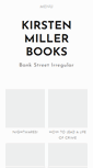 Mobile Screenshot of kirstenmillerbooks.com