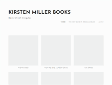 Tablet Screenshot of kirstenmillerbooks.com